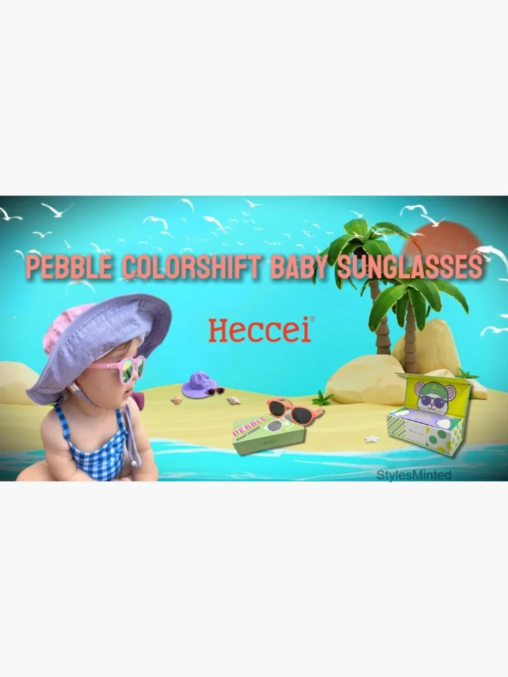 Baby UV Protection Sunglasses with Strap - Polarized 0-24 Month